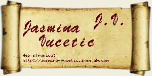 Jasmina Vučetić vizit kartica